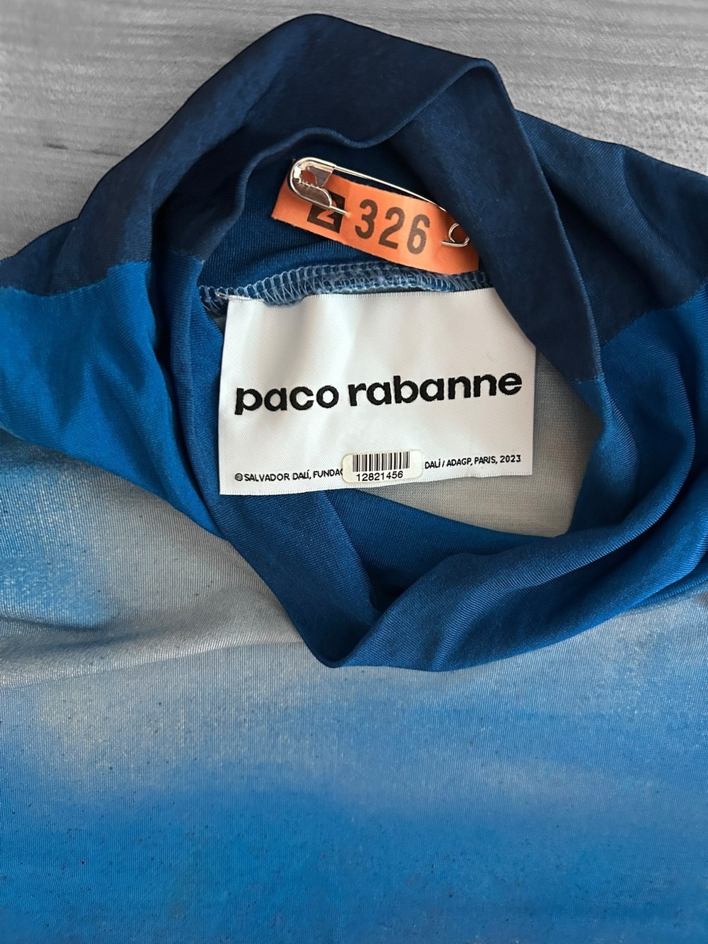 Paco Rabanne Haut Floral Top Size 42 US 10 - Picture 8 of 8